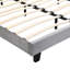 Lit rembourré avec capitonnage à boutons et conception incurvée, support de lattes en bois robuste, assemblage facile, matériau en velours et lumières DEL pour un sommeil confortable-441995245