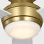 Ventilateur de plafond intérieur Houle avec pales blanc mat et télécommande portable-627274599