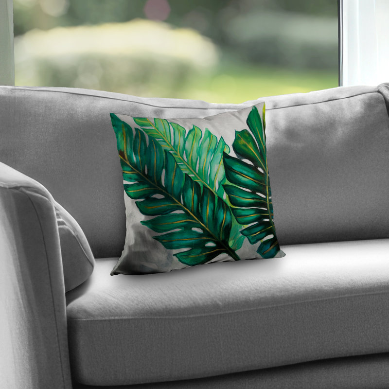 Three Big Exotic Plant Leaves Bathroom Throw | Home Decor