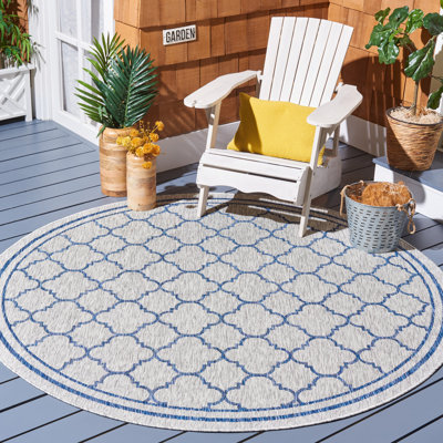 Tapis d'intérieur / extérieur à motif géométrique Alminus Performance