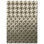 Wool Houndstooth Area Rug in Gray/Beige