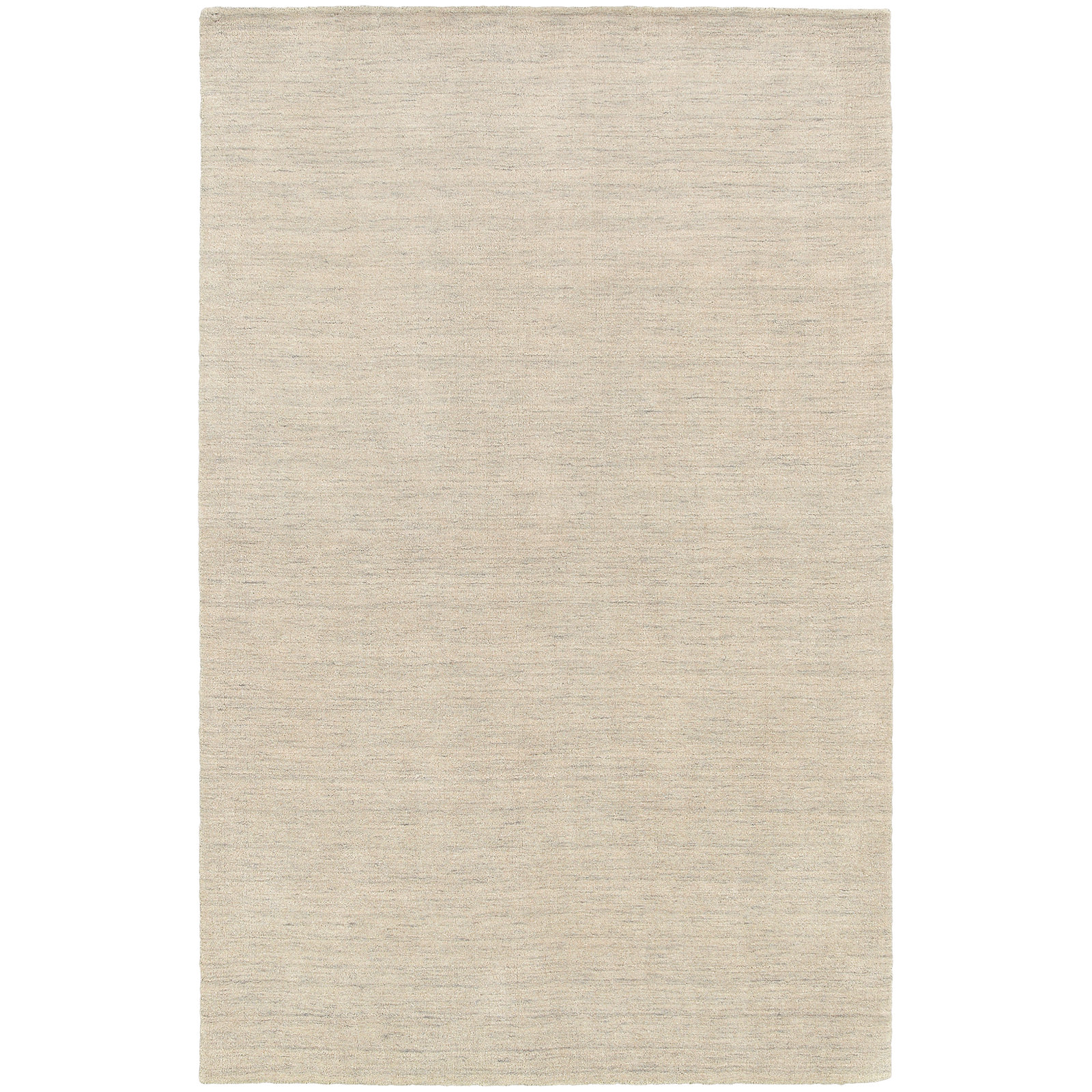 Nala Beige Grey Hand-Tufted Wool Rug, Rectangle 6' x 9'
