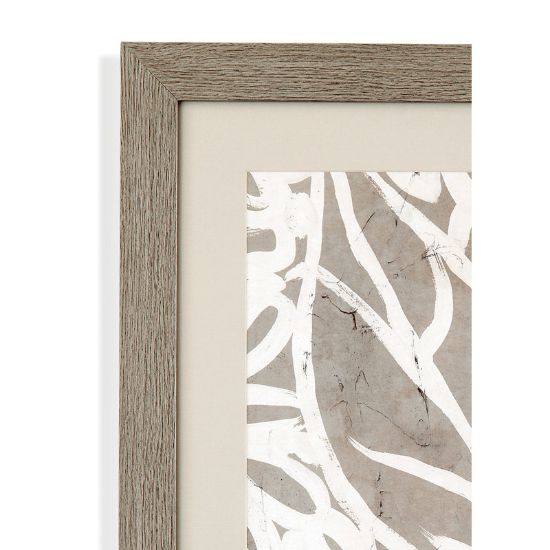 «Mudcloth Foliage II», reproduction encadrée