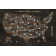 US City Map Black by Michael Mullan - Wrapped Canvas Graphic Art Print