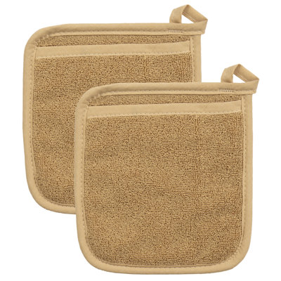 Terry Pocket Mitt, Set Of 2