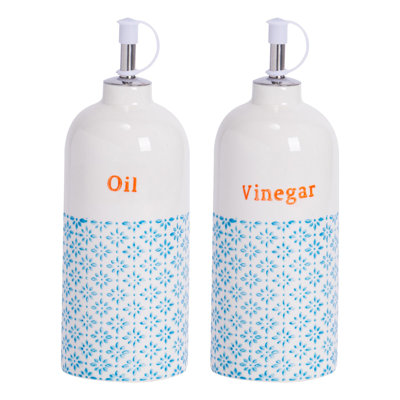 500ml Porcelain Oil & Vinegar Cruet Set