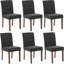 4 PCS Button Tufted Parsons Dining Side Chairs with Linen Upholstered, Thick Padded Seat & Rubberwood Legs for Dining Room Kitchen Living Room Office, Blue-1458116983-1458116976-1458116980