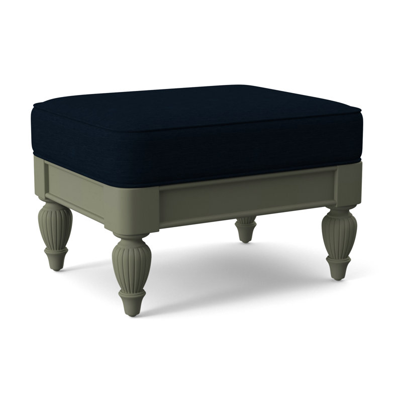 Grand View Ottoman, Greystone Finish, Beige Sugar Performance; 0863-93