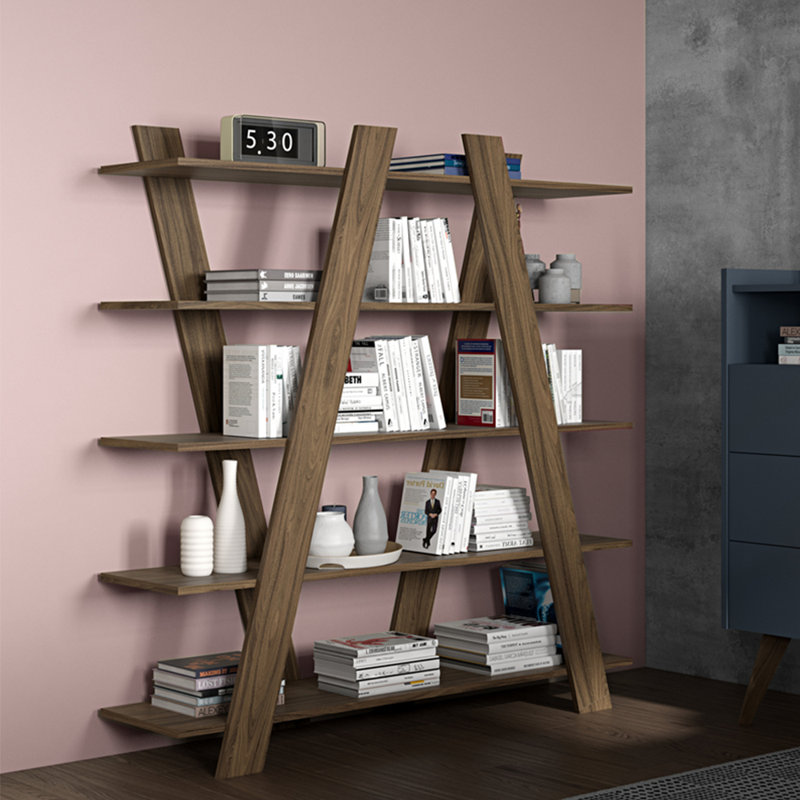 Simple Home Bookcase, Dark Brown