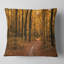 Sentier dans la forêt d'automne jaune - Coussin imprimé forêt-29894387-29894383