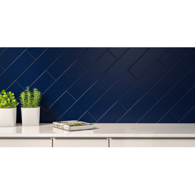 Bleu marine Tide II 4 x 12 mat