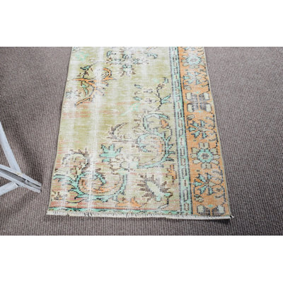 Authentic Vintage Turkish Runner Rug in Rich Earth Tones for Classic and Modern Interiors