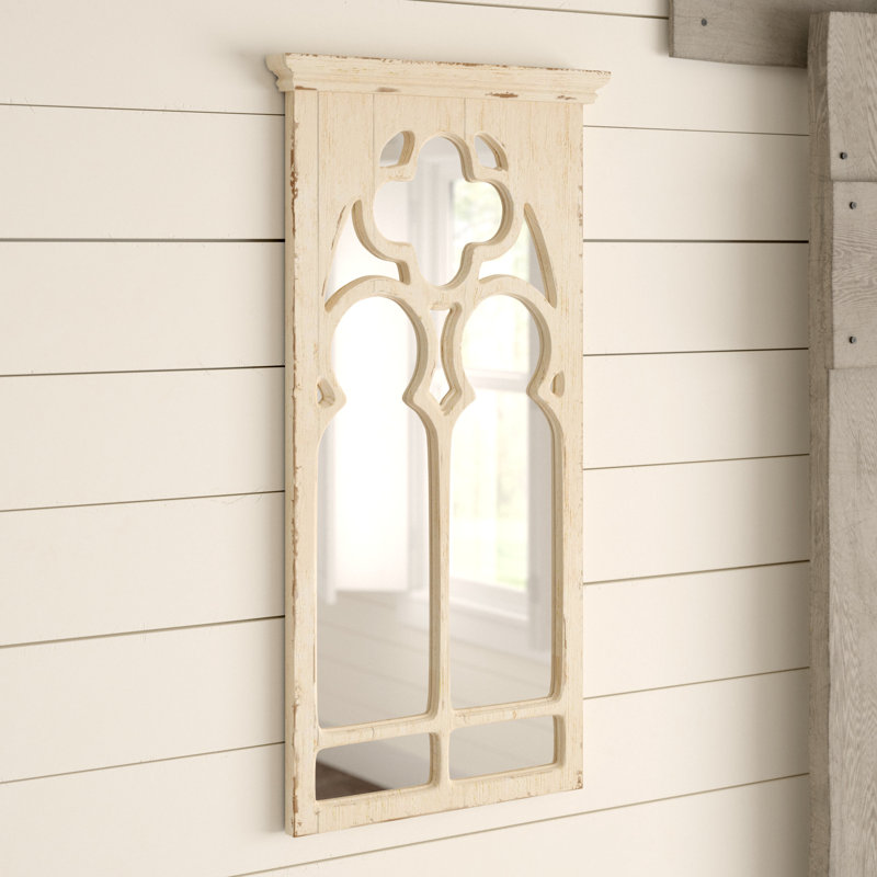 Miroir d'appoint Croom Farmhouse / Country, Blanc