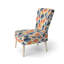 Chaise d'appoint moderne et bleue Ikat-1251352106