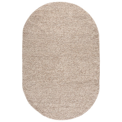 Tapis beige fait à la main Elle