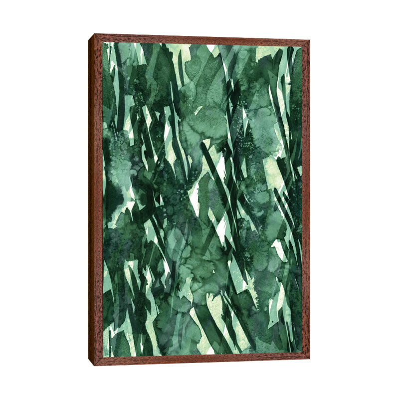 Frosty Bouquet III by Julia Di Sano - 1 Piece Wall Art on Canvas, 101.6 cm H x 66.04 cm W, Classic Brown Wood Framed