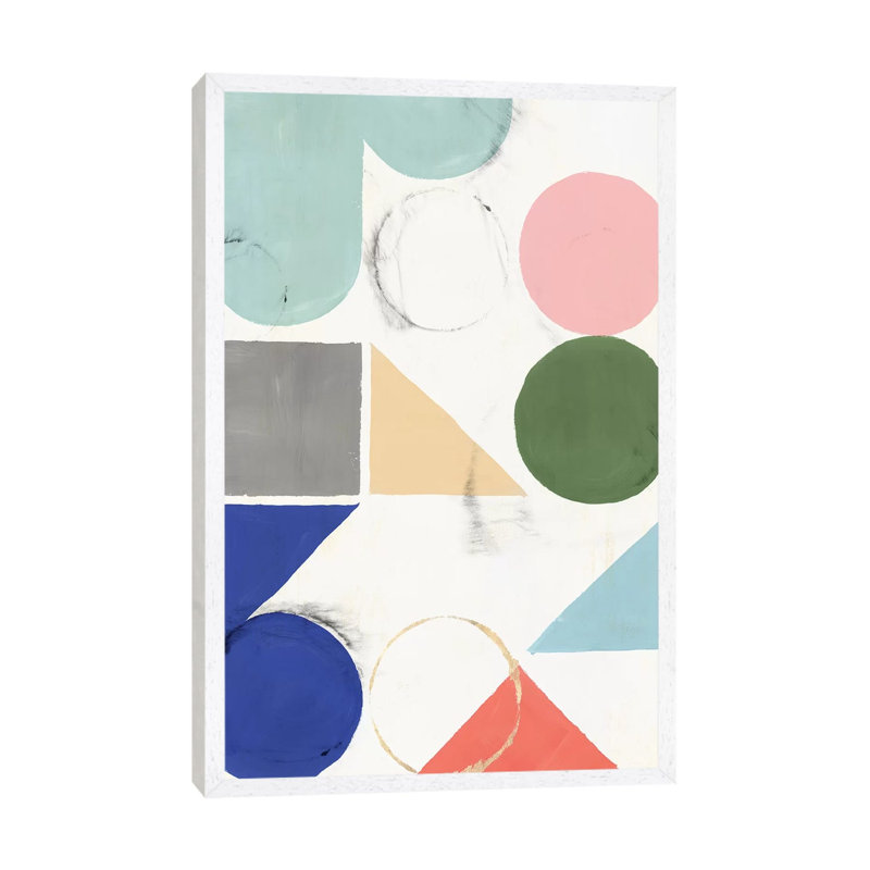 Fusion II by Isabelle Z - Print on Canvas, 101.6 cm H x 66.04 cm W, White Framed