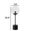 Lampe de table moderne en verre 22 po avec structure en métal-1883432875-1883432874