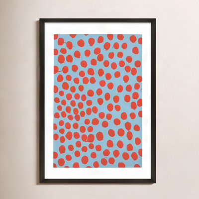 Orient Red On Blue Gray by Michela Sorrentino