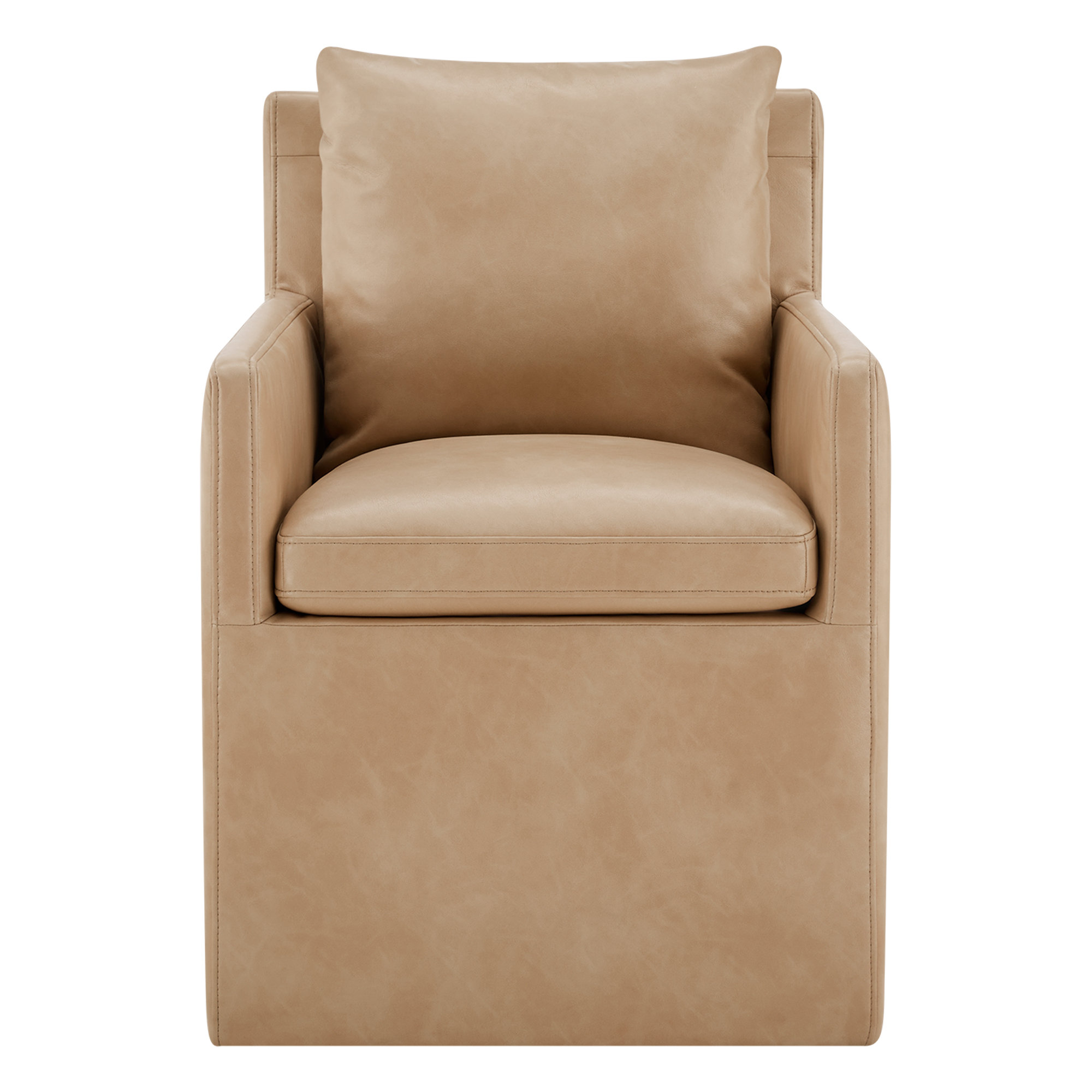 Alayaa Upholstered Arm Chair, Copley Brown Performance