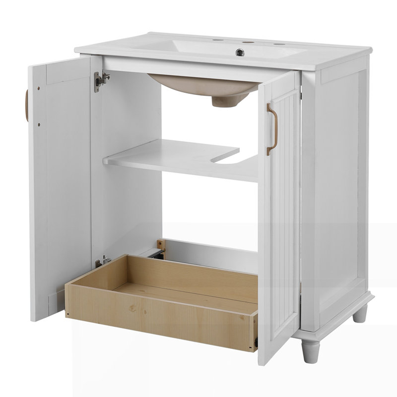 Meuble-lavabo 30 po avec lavabo en céramique