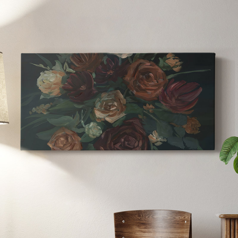 Nature morte antique II - toile tendue avec châssis - prêt à être accroché, H 16 po x l 32 po