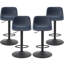 Ensemble de 2 tabourets de bar réglables, tabourets de bar pivotants de style Mid-Century, tabourets de bar industriels avec dossier et chaises de bar à hauteur de comptoir-1260800166