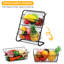 Organisateur de panier de rangement en filet à 2 niveaux pour comptoir de cuisine, fruits, légumes et articles de toilette