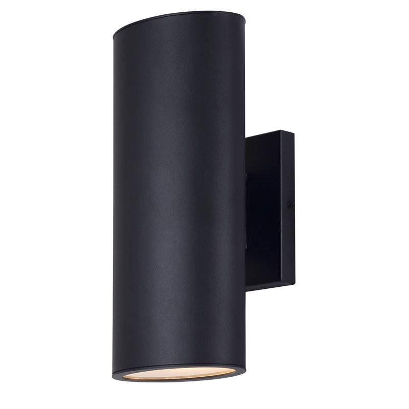 Lanterne murale d'extérieur 2 lumières OWynn, applique noire de haut en bas
