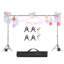 Support de toile de fond, ensemble de support de toile de fond réglable 10 x 10 pi, support de fond portable avec 4 barres transversales, support d'écran de projecteur robuste, pour mariage, studio photo vidéo et fête
