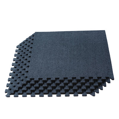 3/8'' Carpet Top Foam Floor Tile 100 Square Feet (25 Tiles)