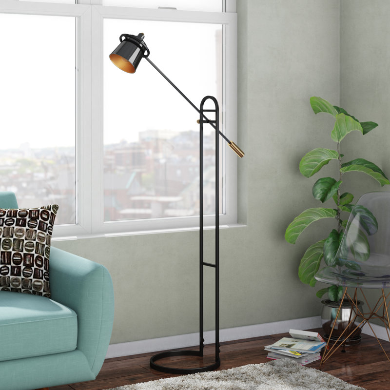 Abdulla 63.75'' Dark Oil Rubbed Bronze Task Floor Lamp