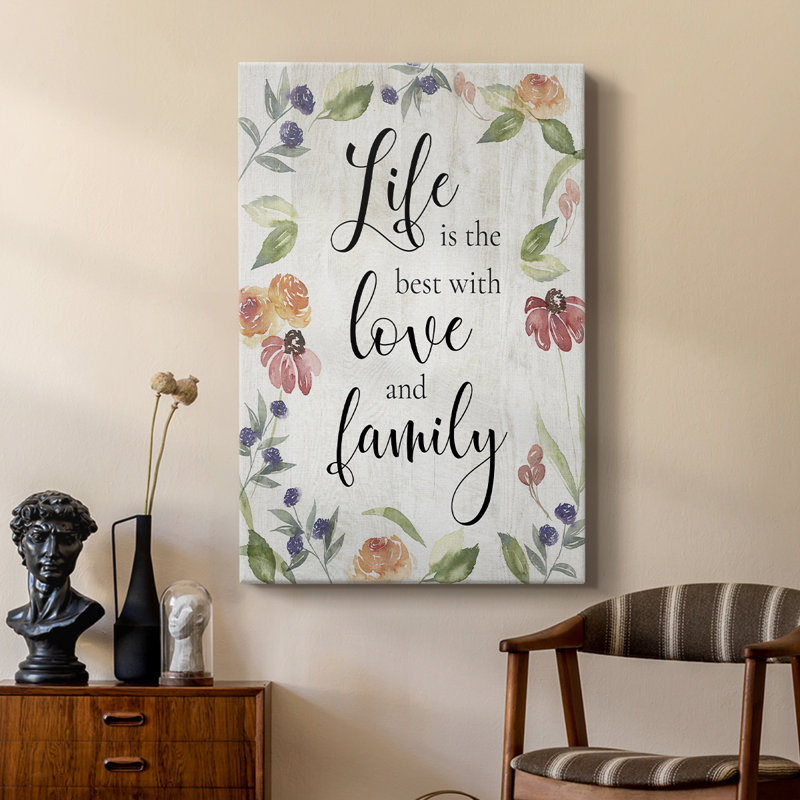Life is the Best - Cavas de la galerie sur mesure, H 12 po x l 8 po