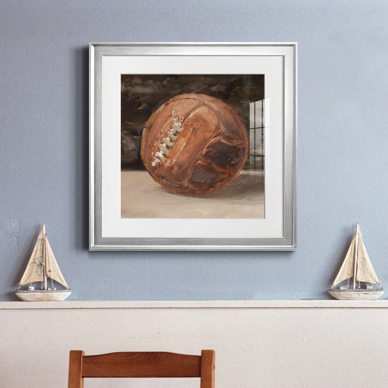 Cuir rétro III - reproduction encadrée de qualité supérieure - prête à être accrochée, H 30,5 po x l 30,5 po x P 1,5 po