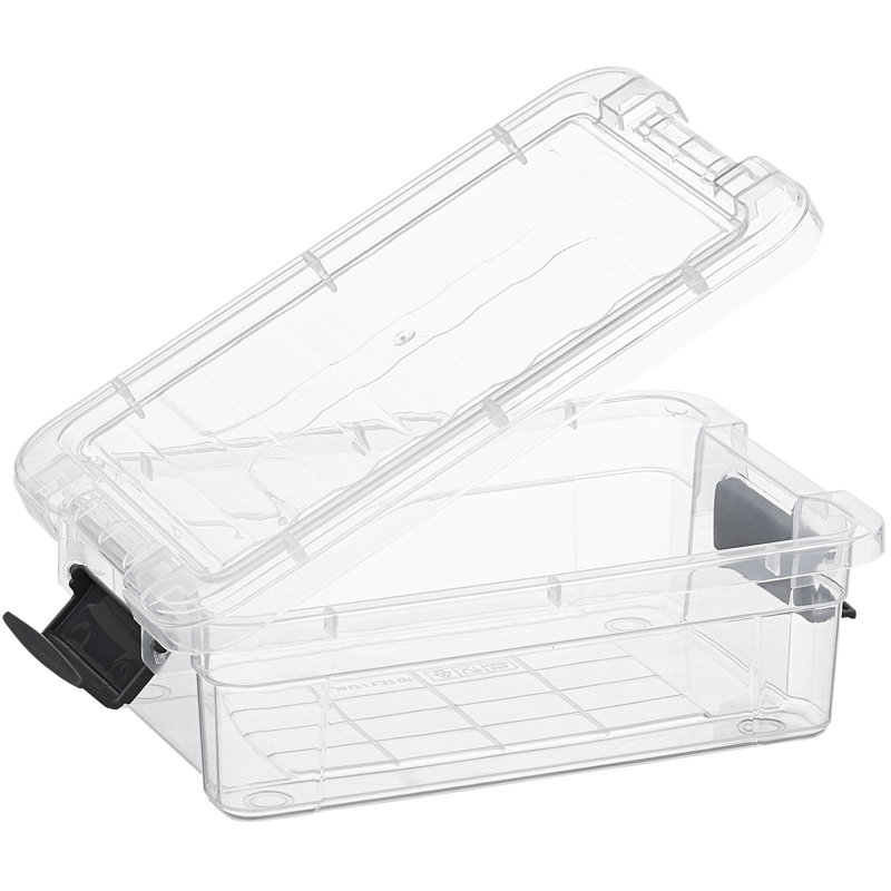 Boîtes de rangement transparentes avec couvercles Superio, 1,25 pte