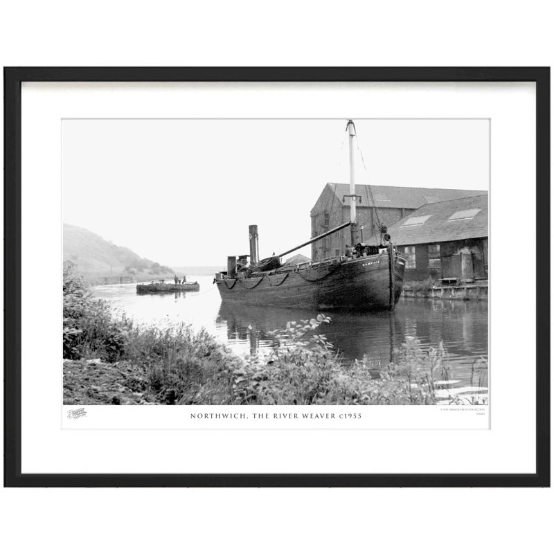 Northwich, The River Weaver C1955 - Single Picture Frame Print, 28cm H x 36cm W x 2.3cm D