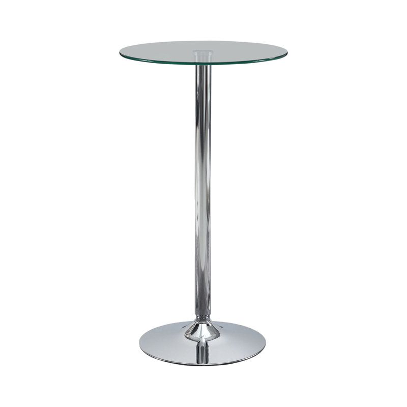 Table de salle à manger à piédestal 23,5 po Colorado City, Verre
