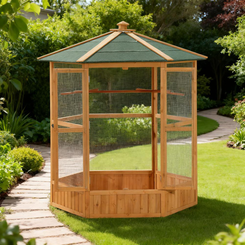 Cage à oiseaux en vol