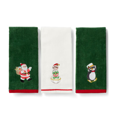 Linge de cuisine Lenox, père Noël et pingouin Lenox
