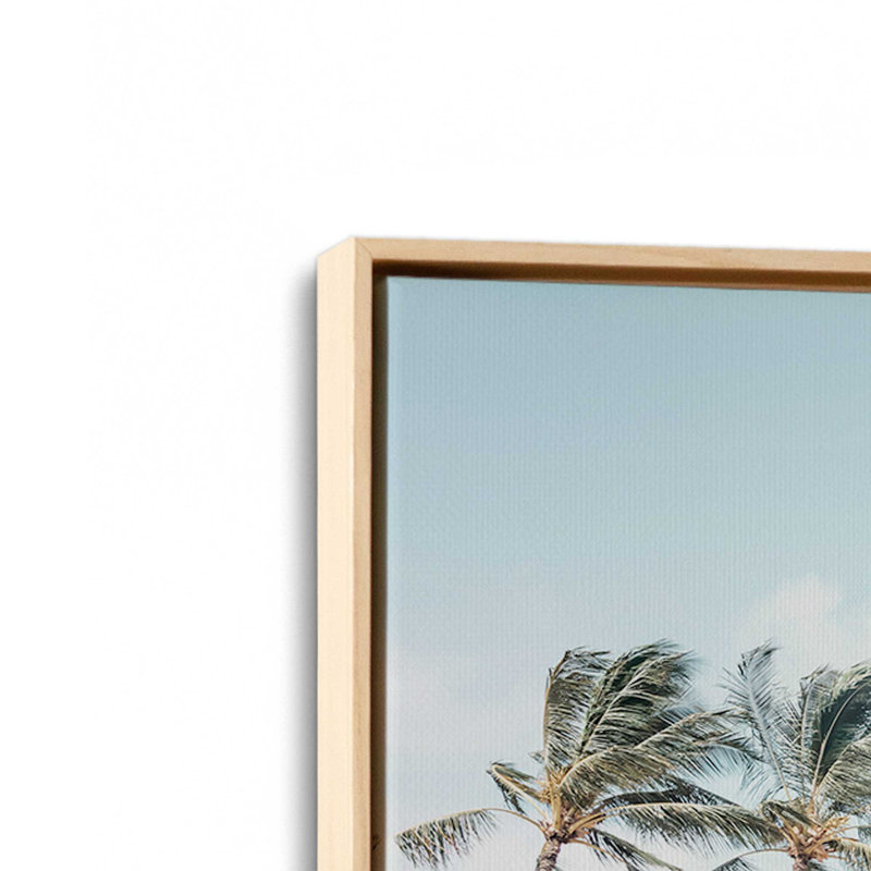 «Swaying Palms in Paradise I», reproduction sur toile, H 12,75 po x l 18,75 po x P 1,75 po, 1