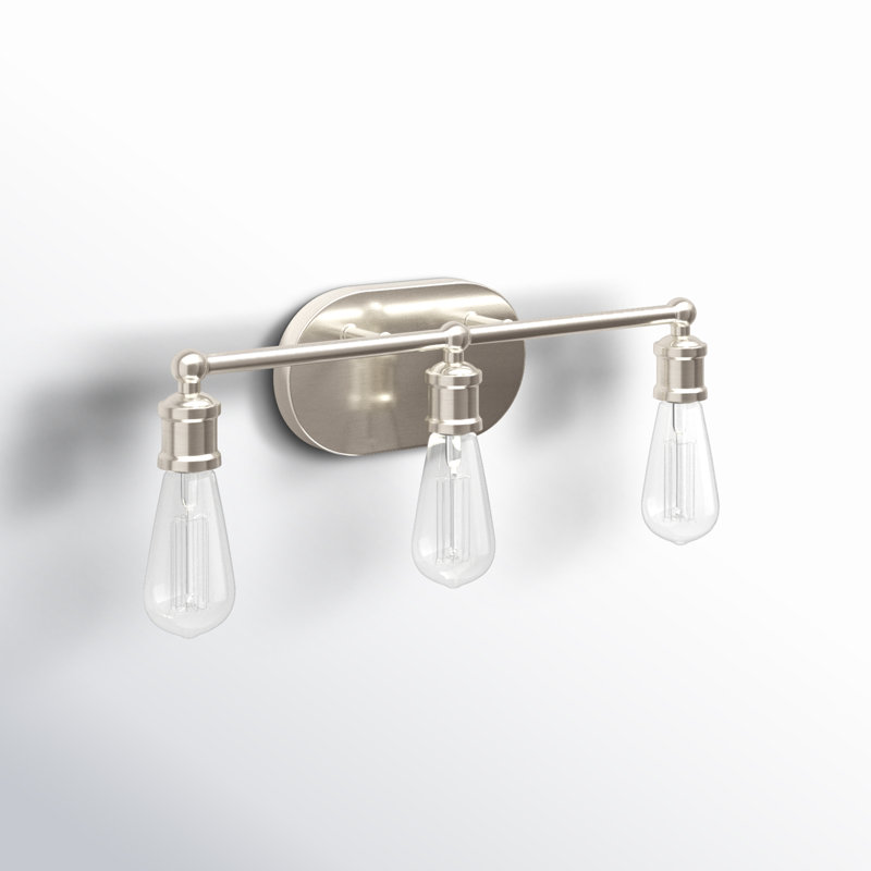 Laurie 3 - Light Dimmable Vanity Light, Brushed Nickel