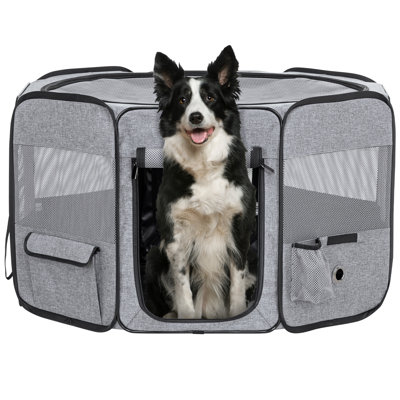 Collapsible Soft-Sided Crate with 2 Doors