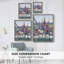 Reproduction encadrée FLORAL Series DCXLI - bois massif-1552490841