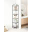 6-Tier Corner Shelf With Tempered Glass, Modern Space-Saving Storage Organizer For Living Room, Bathroom, Kitchen And Office