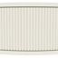 Table d'appoint à motif ondulé, rangement double, finition beige vanille crémeuse, idéale pour une entrée ou une chambre. Tiroirs à détails ondulés blancs.