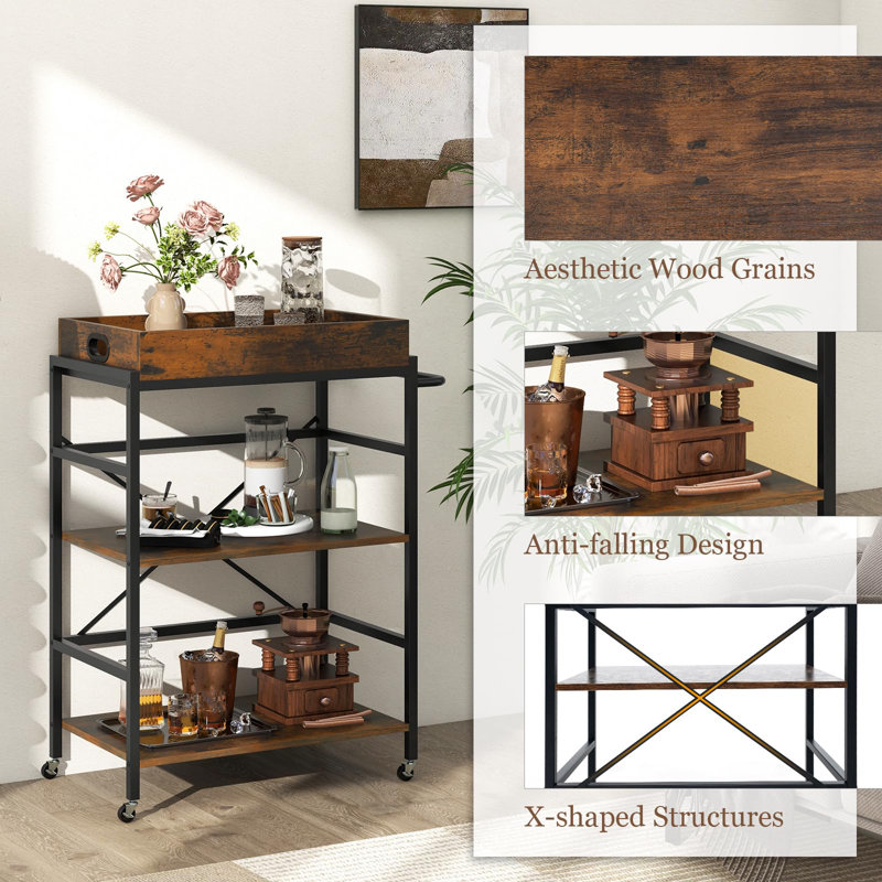 Metal Bar Cart