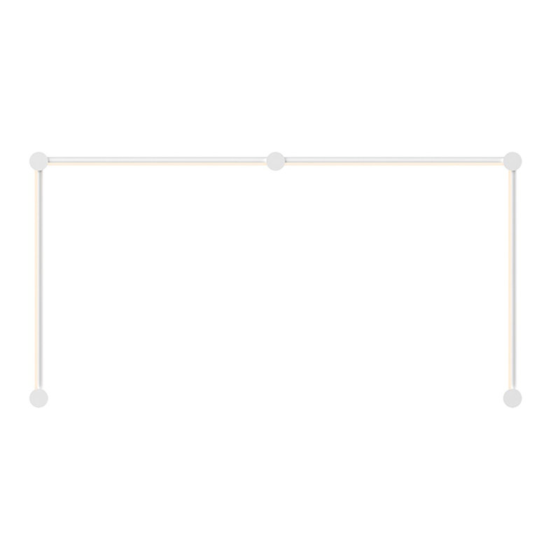 Satin White Chrome Dimmable LED Wall Sconce