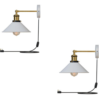 Plug-in Armed Sconce
