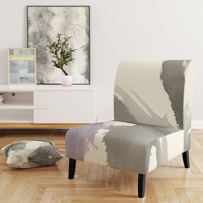 Fauteuil de chambre rembourré en velours Minimal Geometric Geste IV