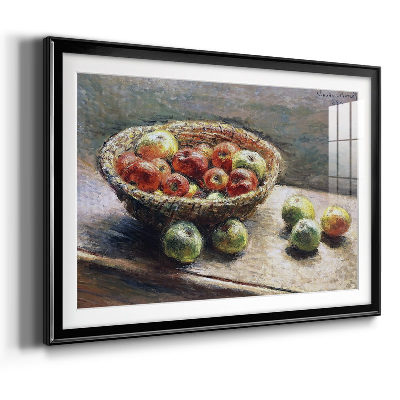 La plaque avec des pommes, 1880, Noir, H 30 po x l 44 po x P 1,5 po